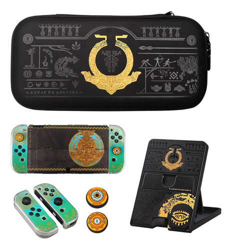 Kit De Capa Zelda Com Acessórios Para Nintendo Switch Oled