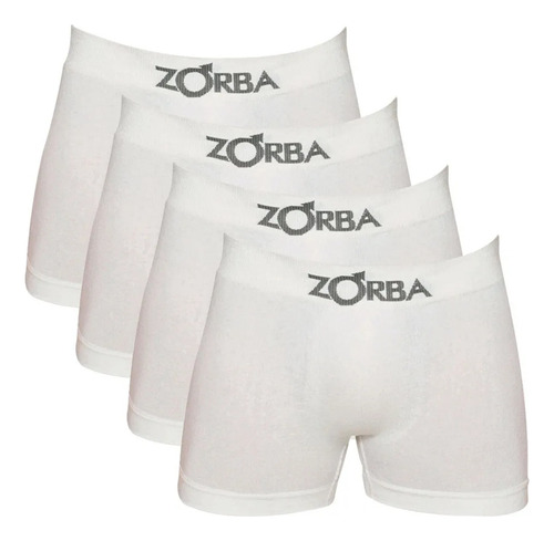 4 Cueca Boxer Zorba De Algodão Masculina Varias Cores