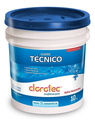 Cloro Tecnico Granulado Clorotec 10 Kg + Regalo 4 Flotadores