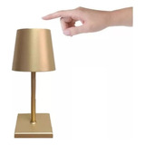 Lámpara De Mesa Escritorio Led Portátil Recargable Dorada Color De La Estructura Dorado Color De La Pantalla Dorado