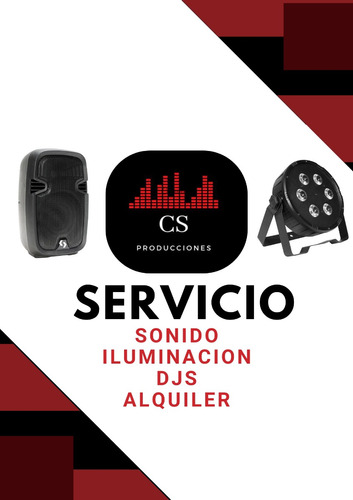 Alquiler Sonido Iluminacion Dj Parlante Luces Humo Audio 