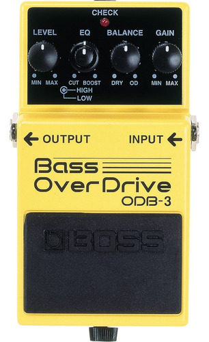 Pedal Boss Para Contrabaixo Odb-3 Bass Overdrive