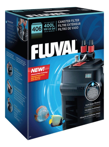Filtro Fluval 406 Nuevo Para Acuarios 400 Litros 