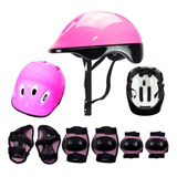 Kit Capacete Joelheira Skate Infantil Bicicleta Patins Full