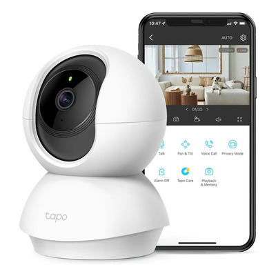 Tp-link Tapo Cámara Wifi 3mp Interior 360º Visión Nocturna Blanco | Envío gratis