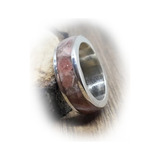 Anillo Carretel - Plata 925 - Rodocrosita - A076