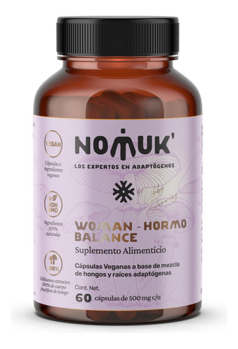 Nomuk Mezcla De Hongos Balance Hormonal Mujer 60 Caps