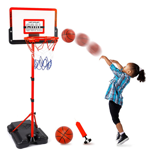 Aro De Baloncesto Para Ninos, Altura Ajustable De 3.5 A 5.5