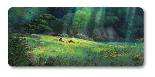 Mousepad Xxl 80x30cm Cod.442 Arte Paisaje Anime Studio Ghibl