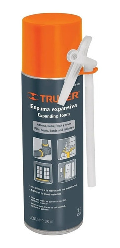 Espuma Expansiva Selladora Poliuretano Truper®, 300ml, 10919