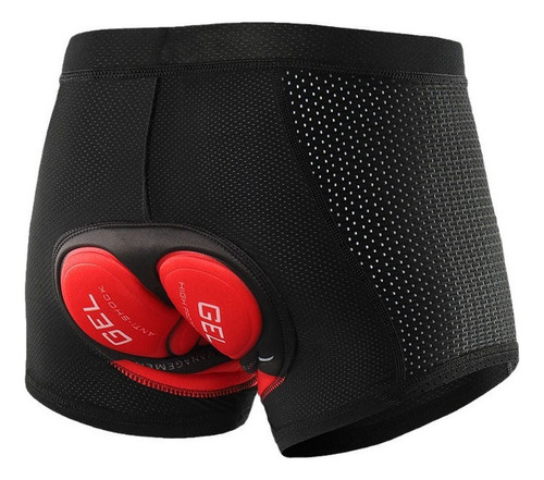 Bermudas De Ciclismo Transpirable Acolchado Gel Para