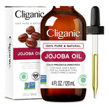 Cliganic Aceite De Jojoba Puro Para Piel Y Cabello 118 Ml, P