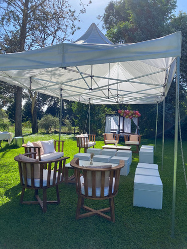 Alquiler Gazebos Carpas Livings Hongo Calefactor Estufa Puff