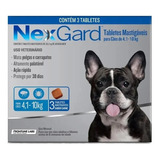 Nexgard 4,1-10kg Com 3. Antipulgas/carrapatos. Ganhe Brinde