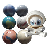 Máquina Pegar Ursinhos- Kit  1 Boneco Ted Space + 6 Planetas