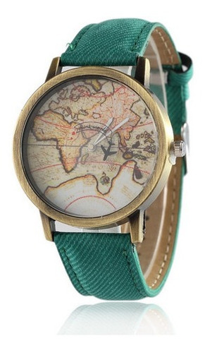 Reloj Mapa Vintage + Estuche Tureloj