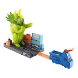 Pista City Triceratops Destructor  Hot Wheels De Mattel 