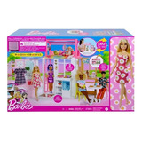 Barbie Casa 2 Pisos Amueblada + 1 Fig C/acc Int Hcd48 Mattel