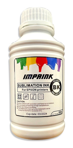 Tinta Imprink Sublimacion Negra Impresoras Epson 500ml