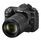  Nikon Kit D7500 + Lente 18-140mm Ed Vr Dslr Color  Negro