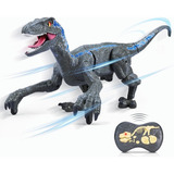 Juguete De Dinosaurio Velociraptor Sm180 A Control Remoto