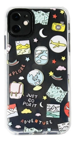 Funda Diseño Travel Antigolpe Para iPhone Varios Modelos