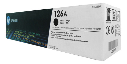 Cartucho De Toner Hp 126a (ce310a) Negro, 100% Original