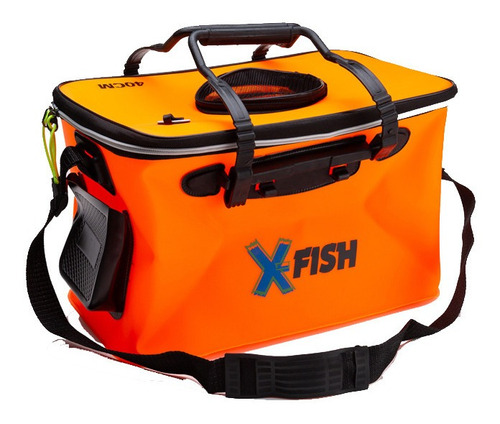 Balde Bolso Plegable X-fish Pvc Para Carnada Porta Aireador