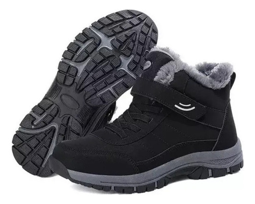 Botas Nieve Cálidas De Forro Polar Impermeables Para Hombre