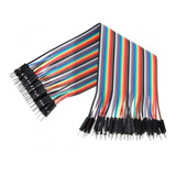 Pack 40 Cables 20cm Protoboard Macho Macho