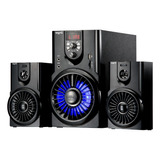 Parlante Multimedia 2.1 Con Luces,fm, Bluetooth Y Mp3 Nspam82l