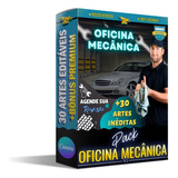 Pack Oficina Mecânica, +30 Artes 100% Editáveis + Bônus