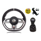 Volante Gti Gol Parati Saveiro G4 05-14 Manopla Coifa Câmbio