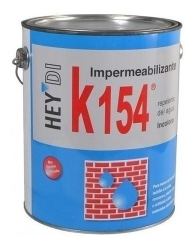 Heydi K154 Hidrorepelente Incoloro Para Ladrillos X 4 Lts.