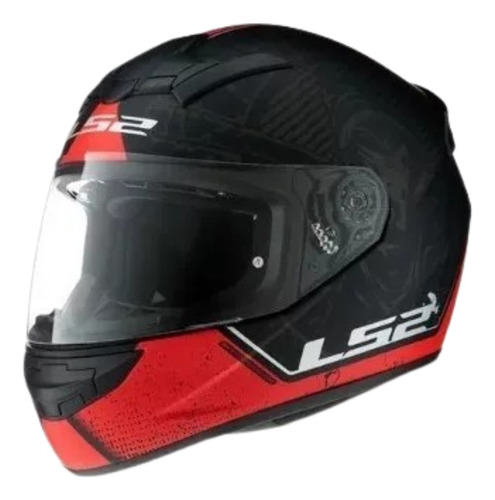 Casco Moto Integral Ls2 Ff 352 Street Rojo Mate Agrobikes