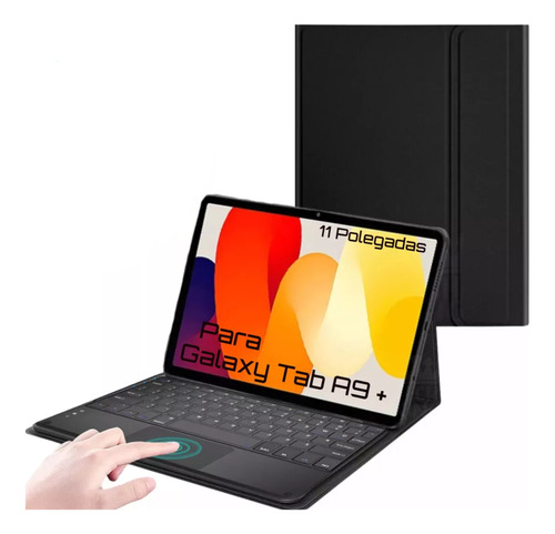 Capa Com Teclado Touchpad Sem Fio Para Galaxy Tab A9 Plus