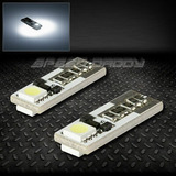 Pair 2smd 2 5050 Smd Led T10 W5w Canbus White Interior D Sxd