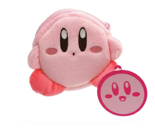 Monedero Kirby Rosado Cute Con Dije De Estrella