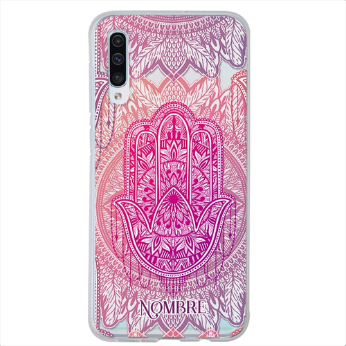 Funda Galaxy Antigolpes Mano Fátima Personalizada Con Nombre