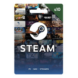 Gift Card Steam 10 Usd Argentina