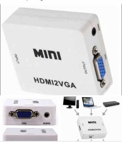 Convertidor Hdmi A Vga Activo /conaudio/ps4/ps3 /xbox One