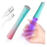 Mini Lampara De Uñas Uv Led Para Tips Soft Gel Usb Manicuria