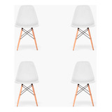 Pack 4 Sillas Comedor Eames Dsw Blanco Form