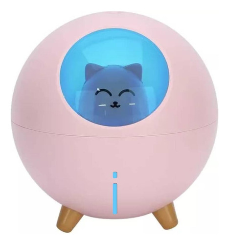 Humidificador Gato Aromaterapia Led 7colores