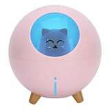 Humidificador Gato Aromaterapia Led 7colores