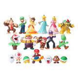 18pcs Super Mario Bros 2nd Generation Figura Modelo Juguete 