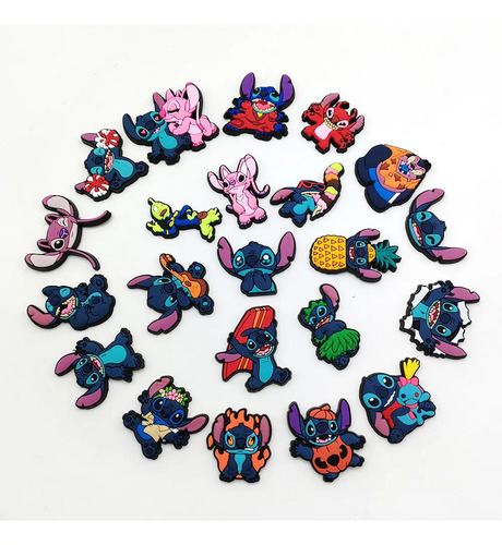Stitch Unisex Pines Accesorios Sandalias 22 Pcs