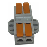 Conector Emenda Alavanca 2 Vias Em Linha 0.5-6mm (10 Peças)