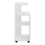 Mesa Lateral Para Telefone Em Mdf Branco [f031]