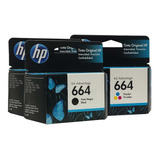 Kit Cartuchos Hp 664 2 Negro Y 1 Color P/115 2135 2675 3785